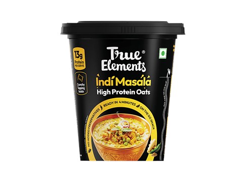 True Elements Indi Masala High Protein Oats, 62 g