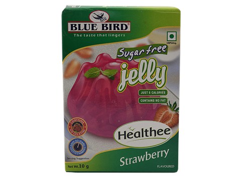 Blue Bird Sugar-Free Jelly - Strawberry, 10 g