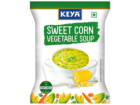 Keya Sweet Corn Veg Soup - With Real Vegetables, 48 g