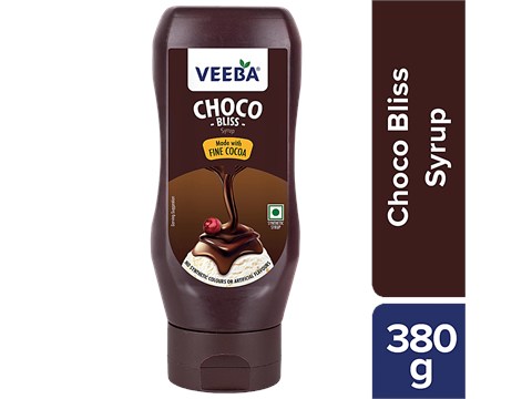 Veeba ChocoBlissSyrup - No Synthetic Colours & Artificial Flavours, 380 g