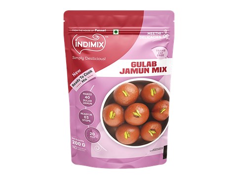 Indimix Gulab Jamun - Ready To Cook, 200 g
