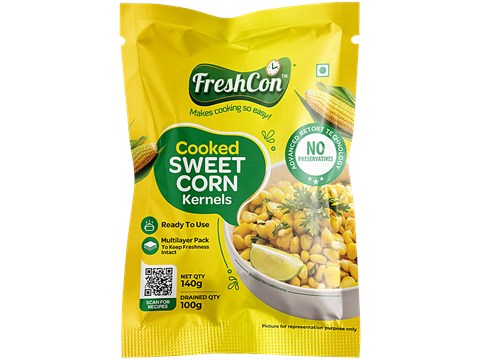 Freshcon Cooked Sweet Corn Kernels, 140 g