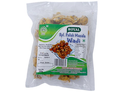 Royal Special Palak Masala Wadi - Ready To Cook, 200 g