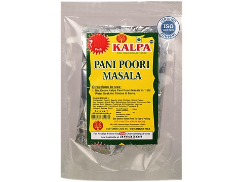 Kalpa Pani Puri Masala - Traditional Taste, 30 g