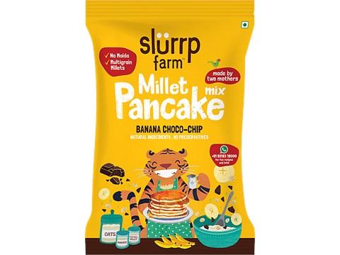 Slurrp Farm Millet Mix Pancake - Banana Choco-Chip, 50 g