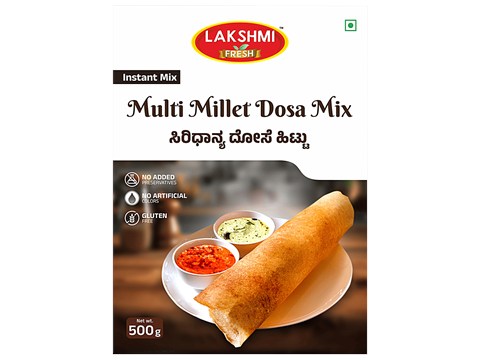Lakshmi Fresh Multi Millet Dosa Mix, 500 g