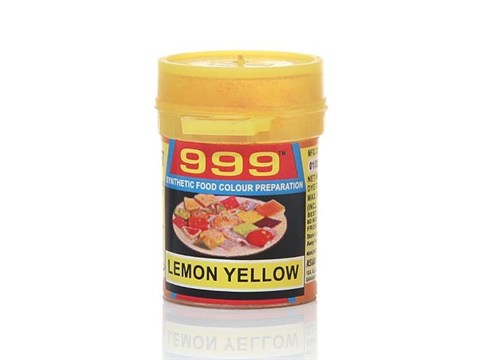 999 Synthetic Food Colour Preparation Lemon Yellow, 10 g