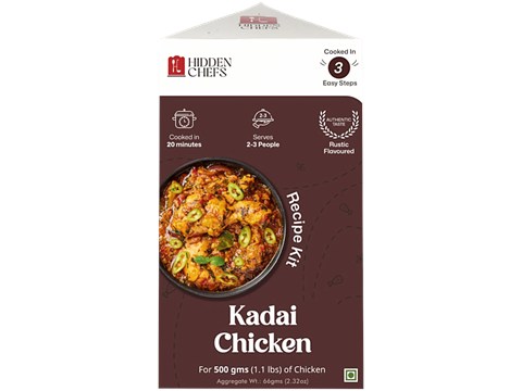 Hidden Chefs Kadai Chicken Recipe Kit, 66 g