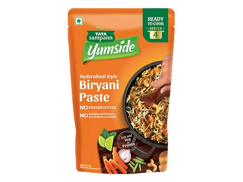 Tata Sampann Yumside Hyderabadi Style Biryani Paste - Ready To Cook, Serves 4, 150 g