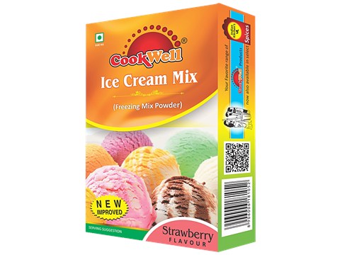 Cookwell Ice Cream Mix - Strawberry, 100 g