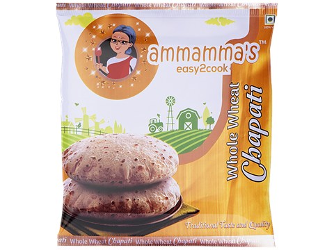 Ammamma's Whole Wheat Chapati, 10 pcs