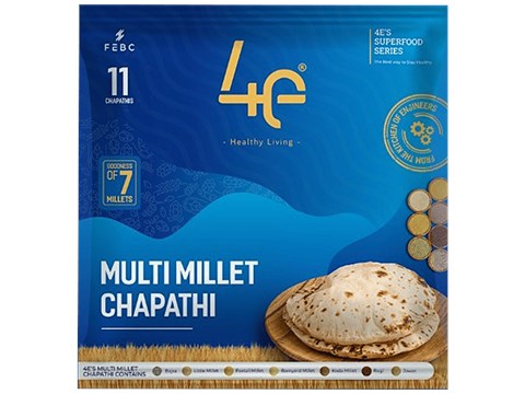 4e Multi Millet Chapathi - For Physical & Mental Growth, 500 g