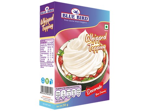 Blue Bird Instant Topping - Whipped Cream, 50 g