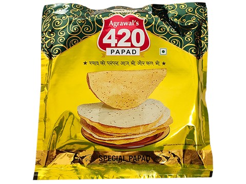Agrawal's 420 Papad - Moong Special, 400 g
