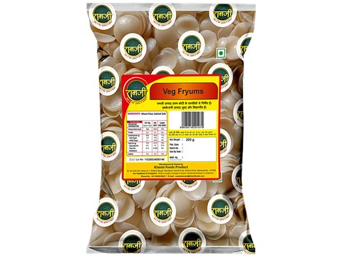 Ramji Veg Fry Papad/Fryums, 200 g