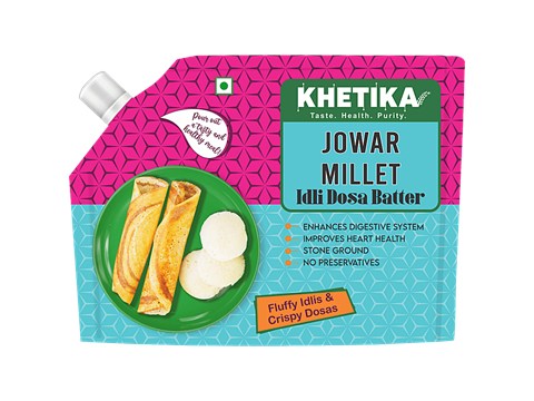 Khetika Jowar Millet Idli Dosa Batter, 1 kg