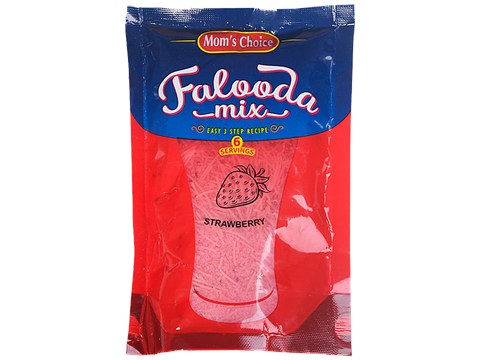 MOM'S CHOICE Strawberry Falooda Mix - Easy To Make Dessert, 200 g