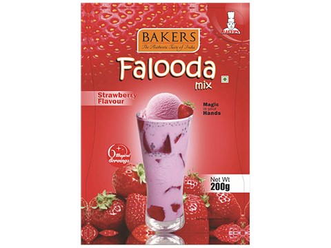 BAKERS Falooda Mix - Strawberry Flavour, 200 g