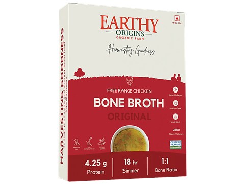 Earthy Origins Original Free Range Chicken Bone Broth For Humans, 200 ml