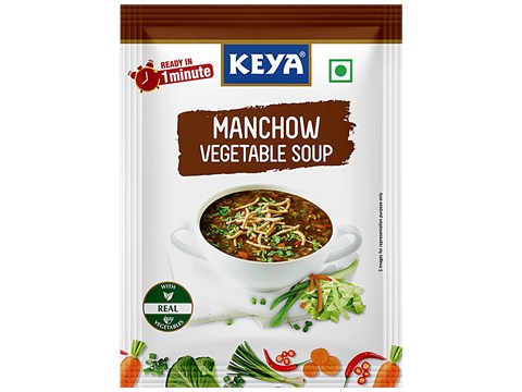 Keya Manchow Vegetable Soup - Single Serve, Ready In A Minute, 11 g