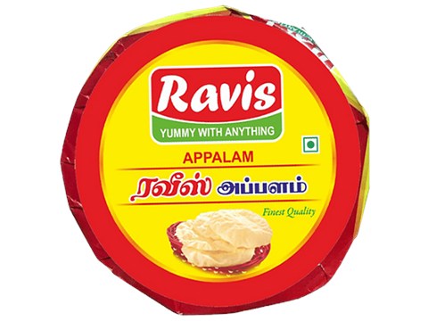Ravis Appalam - Crunchy, No Preservatives Or Added Colours, Aids Digestion, 100 g