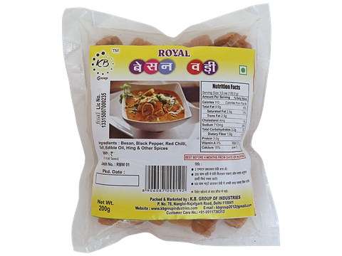 Royal Besan Wadi - Ready To Cook, 200 g