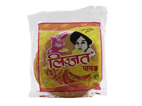 Lijjat Papad - Red Chillies, 200 g