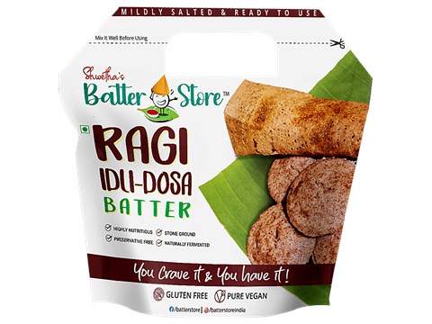 Shwetha's Batterstore Ragi Idli Dosa Batter, 1 kg