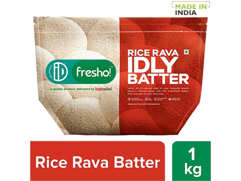 iD fresho! Rice Rava Idly Batter, 1 kg