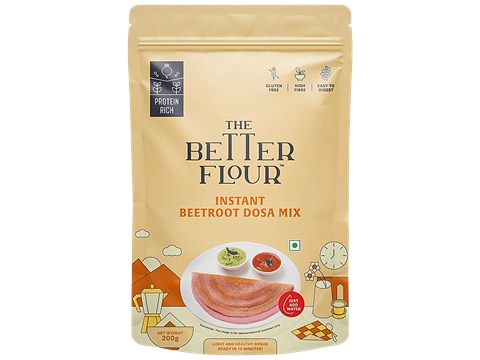 The Better Flour Instant Beetroot Dosa Mix - Ready To Cook, 200 g