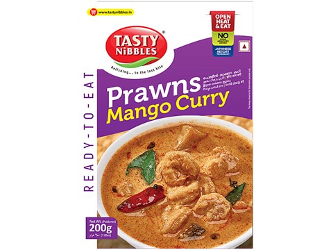 Tasty Nibbles Ready To Eat Prawns Mango Curry, 200 g