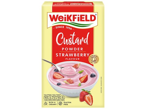 Weikfield Strawberry Flavour Custard Powder, 75 g