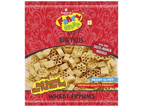 Ganesh Papad Fancy Bites Fryums - Big Plus, 150 g