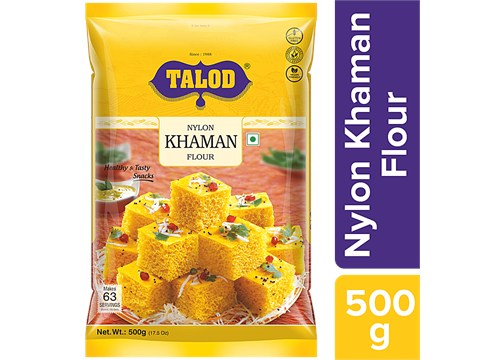 Talod Nylon Khaman Flour - Healthy & Tasty, Makes 63 Servings, 500 g