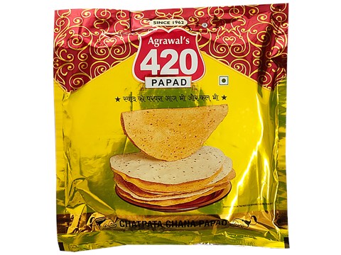 Agrawal's 420 Papad - Chatpata Chana, 400 g
