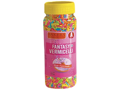 BAKERS Fantasy Vermicelli - Used For Baking, Dessert Toppings, 100 g
