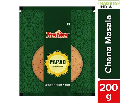 Tasties Handmade Papad - Chana Masala, 200 g