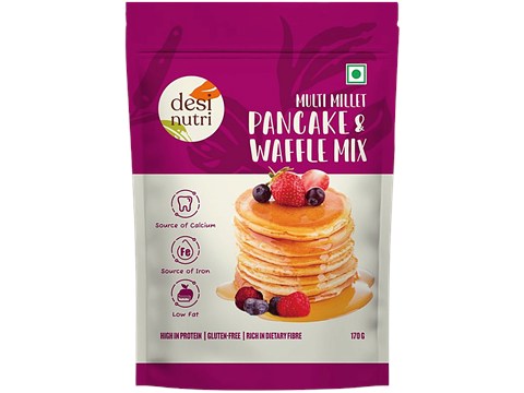 Desi Nutri Multi Millet Pancake & Waffle Mix, 170 g