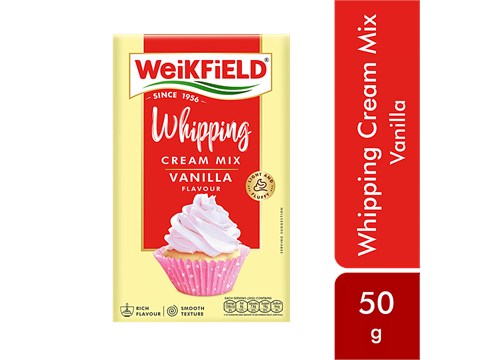 Weikfield Whipping Cream Mix - Vanilla Flavour, 50 g