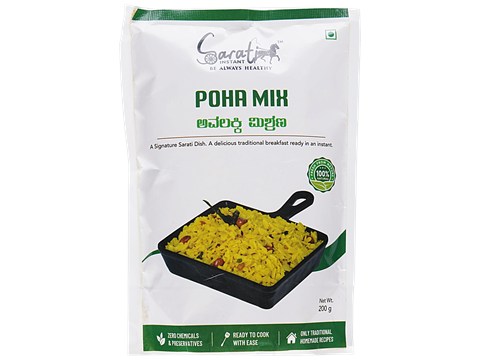 Sarati Instant Poha Mix - Traditional Recipe, 200 g