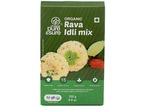 Phalada Pure & Sure Organic Rava Idli Mix, 250 g