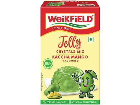 Weikfield Kaccha Mango Flavoured Jelly Crystals Mix, 90 g