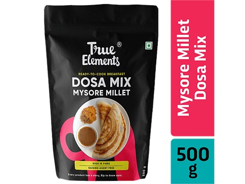 True Elements Mysore Millet Dosa Mix - Ready To Cook Breakfast, Rich In Fibre, 500 g