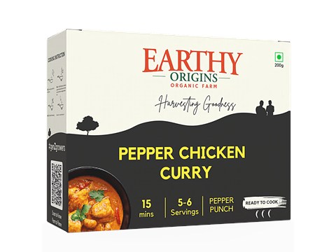 Earthy Origins Pepper Chicken Curry Masala Paste - Ready To Cook, 200 g