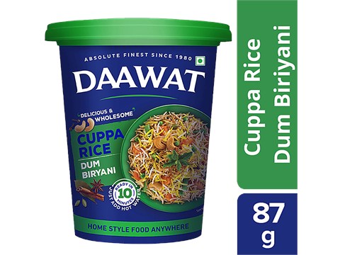 Daawat Cuppa Rice Dum Biryani - Ready In 10 Minutes, 87 g