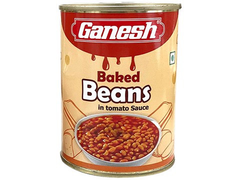 Ganesh Sharbat Baked Beans In Tomato Sauce - High In Protein & Fibre, 450 g