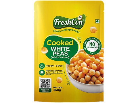 Freshcon Cooked White Peas/Vatana, 250 g