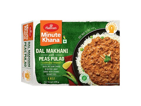 Haldiram's Ready To Eat - Dal Makhani With Peas Rice, 375 g