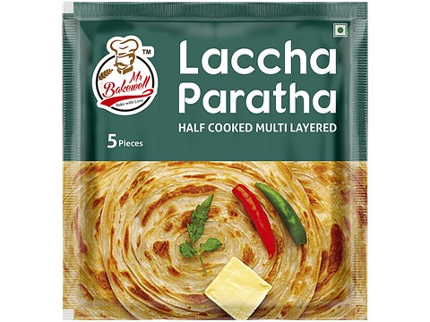 Mr Bakewell Half Cooked Multi Layered Laccha Paratha, 450 g