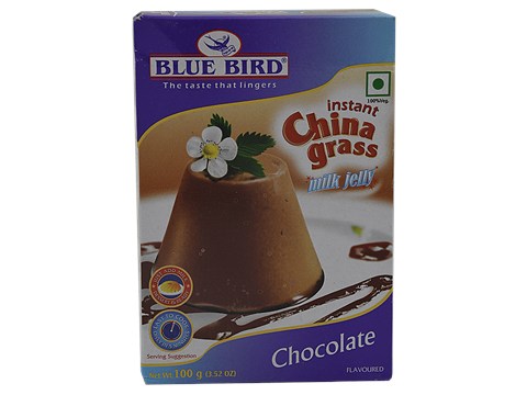 Blue Bird Instant China Grass - Milk Jelly & Chocolate Flavoured, 100 g
